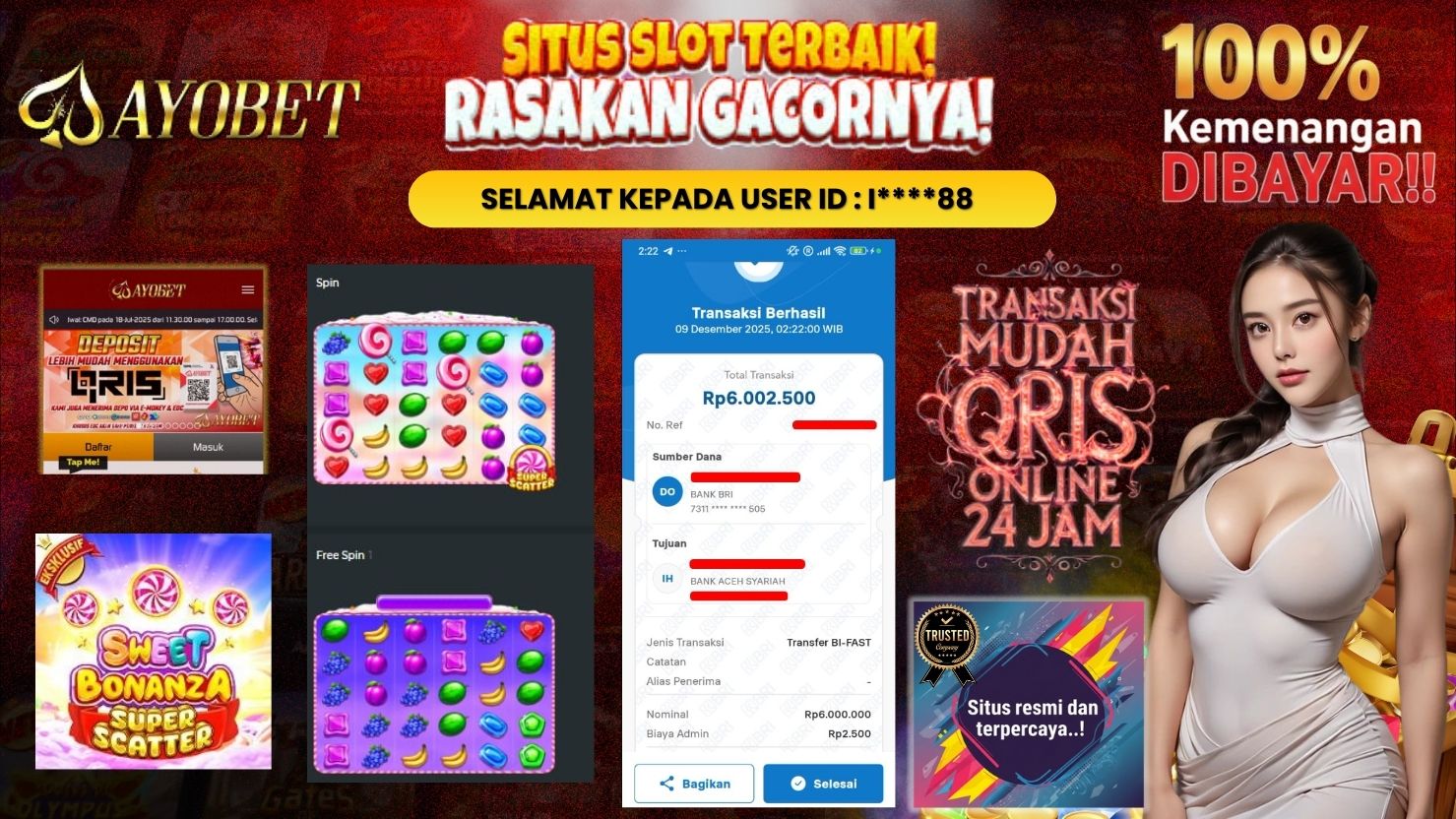 AYOBET JACKPOT SLOT SWEET BONANZA SUPER SCATTER